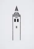 The Church Tower and the Clock by David Hockney, Etching with aquatint, offered Dec 2023