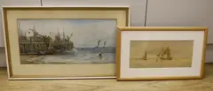 Cowes roads by Harold Wyllie, watercolour, sold May 2024