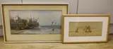 Cowes roads by Harold Wyllie, watercolour, sold May 2024