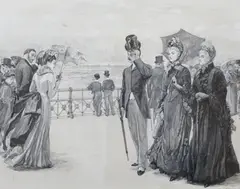 En grisaille by William Small, 1889, gouache, offered May 2024