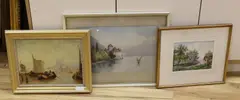 Chateau Chillon by Fred C. Dixon, watercolour, offered Apr 2024
