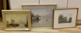 Chateau Chillon by Fred C. Dixon, watercolour, offered Apr 2024