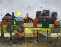 Rookery and Owl Barn by Robin Alexander Elliott, oil on canvas, sold Apr 2024