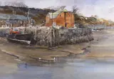 Padstow harbour by Deborah Tilby, watercolour, sold Apr 2024