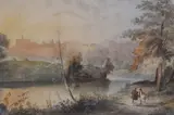 Warkworth Castle by Anthony Vandyke Copley Fielding Pows, 1849, watercolour, sold Apr 2024