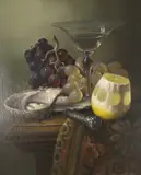 17th century Dutch style by Brian Davies, oil on canvas, sold Apr 2024