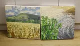 Landscapes by Guy Funnell, oil, offered Apr 2024