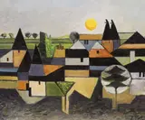 Hop Barn and Oasts by Robin Alexander Elliott, oil on canvas, sold Apr 2024