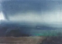 Rain by Bill Darrell, watercolour, sold Apr 2024