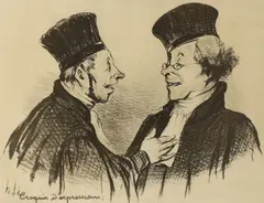 Croquis d by Honoré Daumier, lithograph, offered Apr 2024