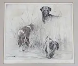 Something moved! by George Vernon Stokes, etching, sold Apr 2024