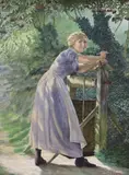 Woman at a well by Philip Homan Miller Arha, watercolour, offered Apr 2024