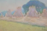 Impressionist by Ernest Faut, pastel, sold Apr 2024