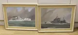 HMS Achilles by John Rohan Dominy, oil, sold Apr 2024