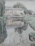 Yorkshire view by Percy Hague Jowett, 1926, watercolour, sold Apr 2024