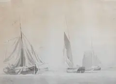 Monochrome wash by William Anderson, watercolor, sold Apr 2024