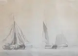 Monochrome wash by William Anderson, watercolor, sold Apr 2024