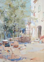 Heightened by Frank Richards, watercolour, sold Apr 2024
