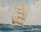 Heightened by J H Powell, watercolour, sold Apr 2024