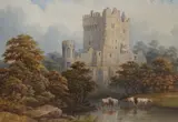 Blarney Castle by John Dobbin, 1862, watercolour, sold Apr 2024