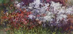 Flower study by Mariusz Kaldowski, oil on canvas, sold Mar 2024