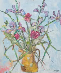 Impasto by Sarah Burges, oil, sold Mar 2024