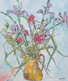 Impasto by Sarah Burges, oil, sold Mar 2024