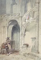 Heightened by Thomas Scandrett, 1843, watercolour, offered Mar 2024