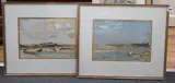 Shoreham-by-Sea views by Albert Ernest Bottomley, 1927, watercolor, offered Mar 2024