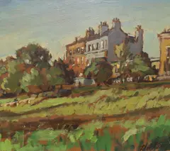 Richmond Hill by Llewellyn Petley-Jones, oil on board, sold Mar 2024