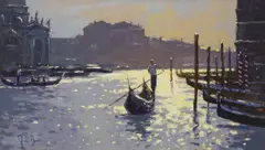 Impressionist by Peter Van Breda, oil on canvas, sold Mar 2024