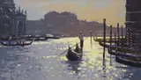 Impressionist by Peter Van Breda, oil on canvas, sold Mar 2024