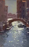 Impressionist by Peter Van Breda, oil on board, sold Mar 2024