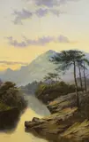 Lakeland scene by Frank Thomas Carter, oil on canvas, sold Mar 2024