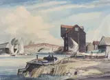 Easter Wroxham Bridge by Leslie H. Moore, watercolour, offered Mar 2024