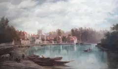 Untitled by William Howard, Oil on canvas relined, sold Mar 2024