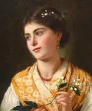 Untitled by Sophie Gengembre Anderson, Oil, sold Mar 2024