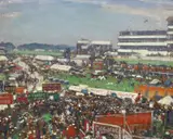 Untitled by Alfred Egerton Cooper, oil on board, sold Mar 2024