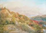The Red Bridge, Ironbridge by Philip Wilson Steer, 1910, oil on canvas, sold Mar 2024