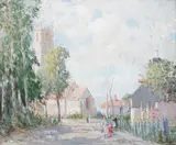 Winterton, Norfolk by William Lee Hankey, oil on canvas, sold Mar 2024