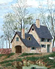 Mouguere ... by Josselin Bodley, oil on canvas, sold Mar 2024