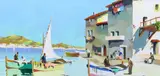 Cassis, near St Tropez, French Riviera by Cecil Rochfort D'Oyly-John, oil on canvas, sold Mar 2024