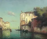 A cool evening, Venice by Noël Georges Bouvard, oil on canvas, sold Mar 2024
