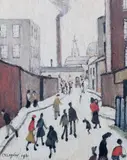 Street Scenelimited edition print of 850signed in by L. S. Lowry, print, sold Mar 2024