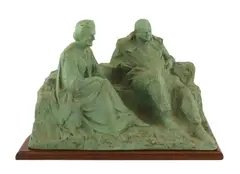 A maquette for - “Married Love’’ by Oscar Nemon, pencil, sold Mar 2024