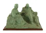 A maquette for - “Married Love’’ by Oscar Nemon, pencil, sold Mar 2024