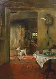 Time for Lunch? by Violet Linton, 1937, oil on canvas, sold Mar 2024