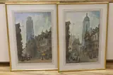 Rouen Square by Paul Braddon, watercolor, sold Mar 2024