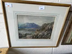 Dolgelly Road by David Cox Jnr., 1840, watercolour and pastel, sold Jul 2024
