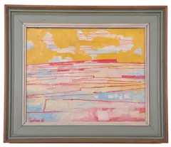 Malta by Julian Trevelyan, oil on board, sold May 2024